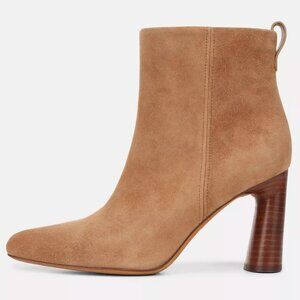 Vince Hillside Suede Ankle Boot in Dark Amber
